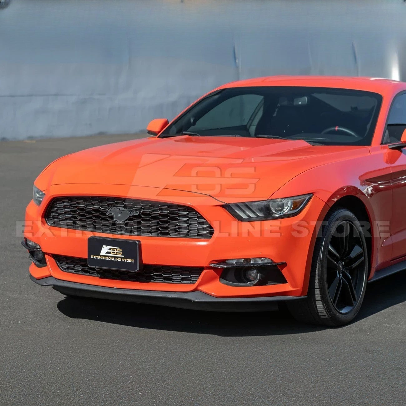 2015-17 Ford Mustang DRY CARBON FIBER Front Bumper Fog Light Eyebrow Trim Pair