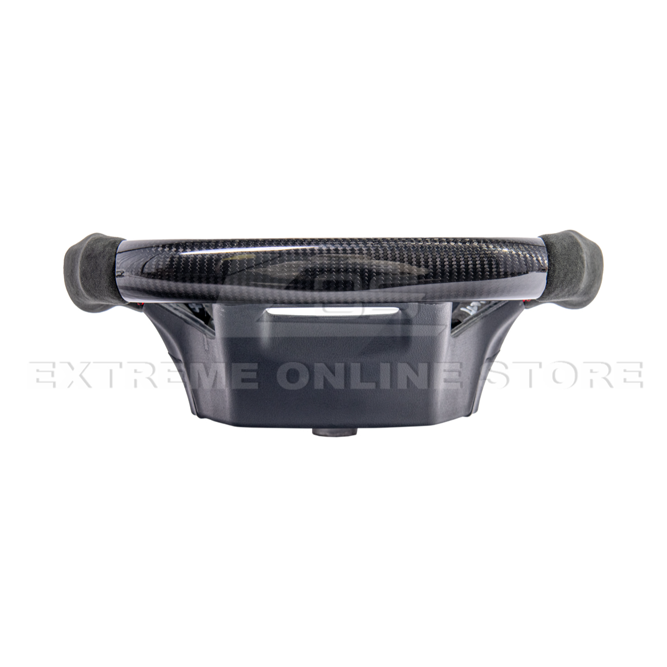 2021-Up Ford F-150 CARBON FIBER Alcantara Leather Red Stripe Steering Wheel