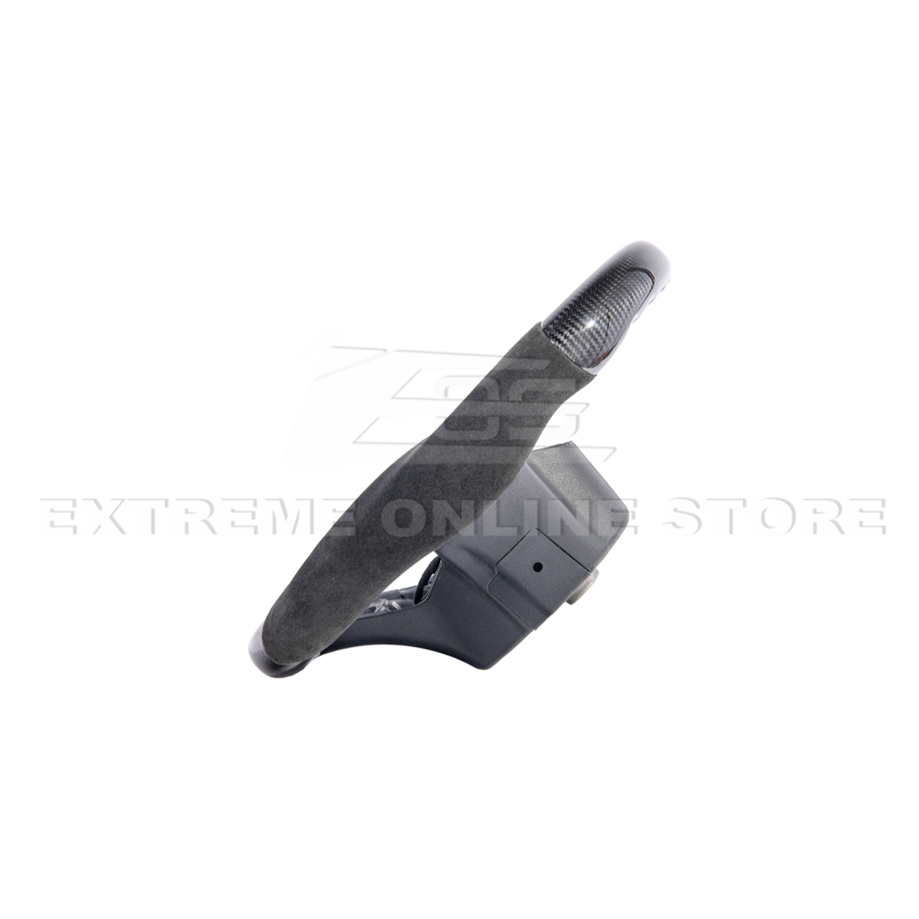 2021-Up Ford F-150 CARBON FIBER Alcantara Leather Red Stripe Steering Wheel