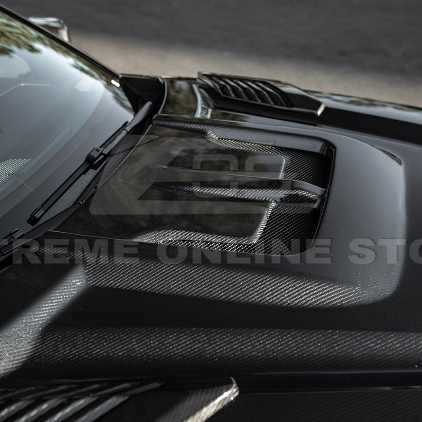 2022-Up Toyota Tundra | EOS CARBON FIBER Front Vented Hood Cover w/ Side Vent