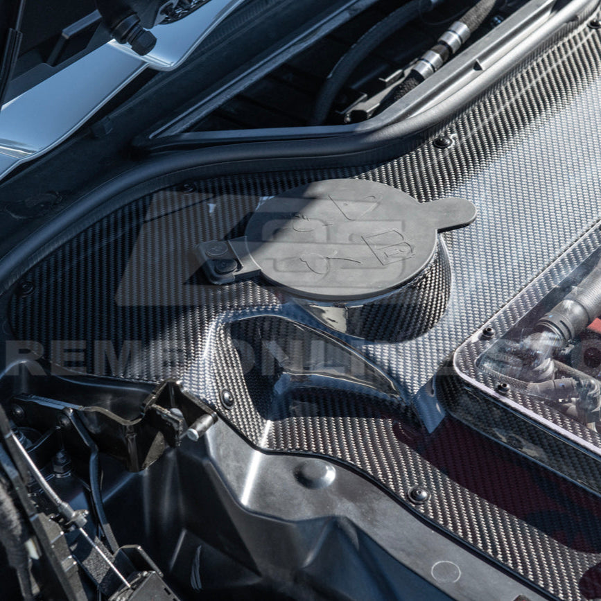 Corvette C8 HTC DRY Carbon Fiber Engine Bay Panel Cover