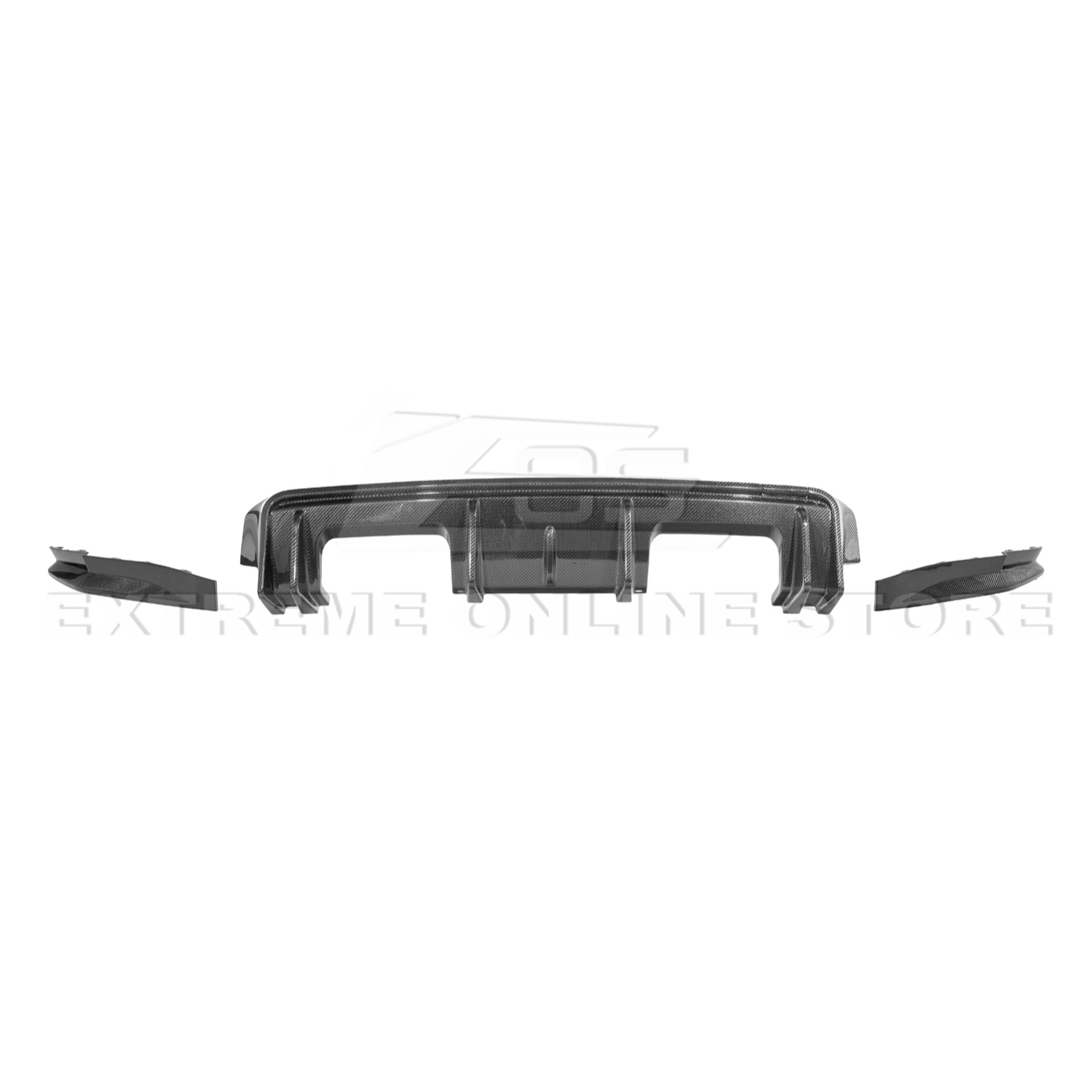 BMW G82 G83 M4 | 3D Style Carbon Fiber Replacement 3Pcs Rear Diffuser Apron