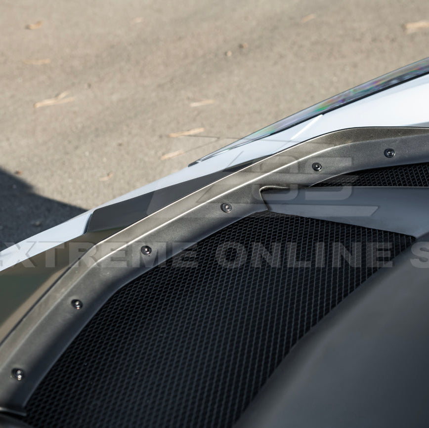 Corvette C8 ZR1 MATTE BLACK Front Bumper Vented Extractor Hood