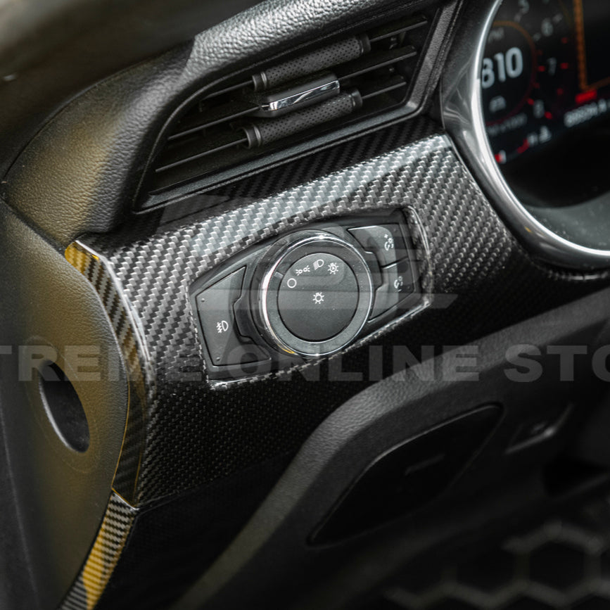 2015-23 Ford Mustang DRY CARBON FIBER Instrument Dashboard Panel Trim