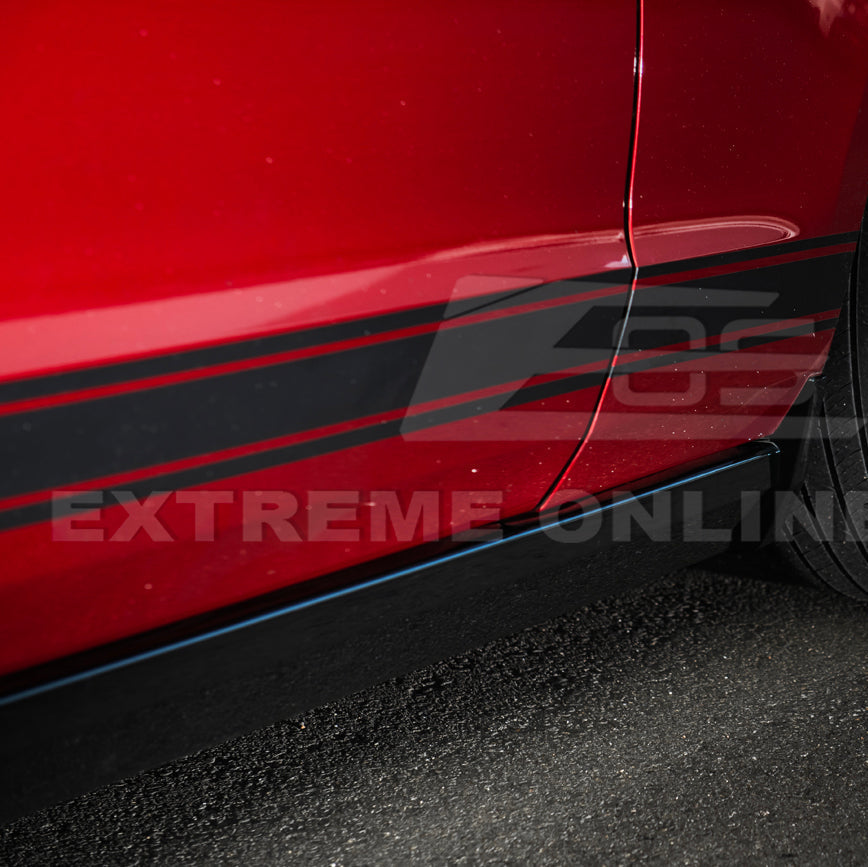 2010-14 Ford S197 Mustang GT500 Style Side Skirts Extension Pair