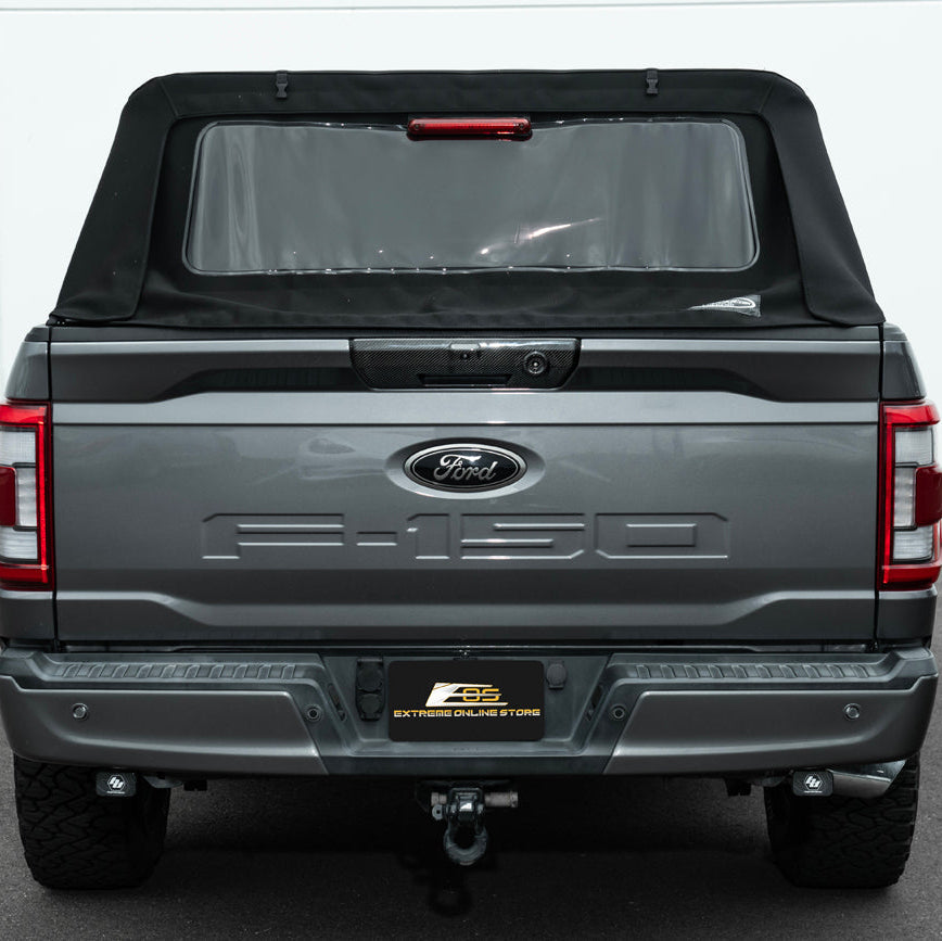 2021-Up Ford F-150 | DRY CARBON FIBER Rear Trunk Tailgate Handle Assembly Cover
