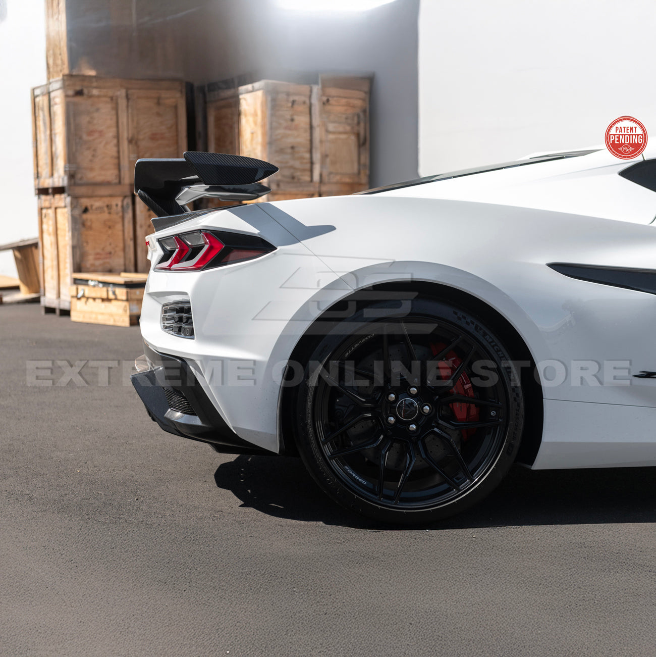 Z06 Conversion Corvette C8 All Model DRY CARBON FIBER Rear High Wing