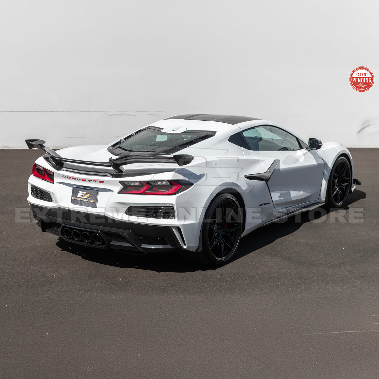 Z06 Conversion Corvette C8 All Model DRY CARBON FIBER Rear High Wing