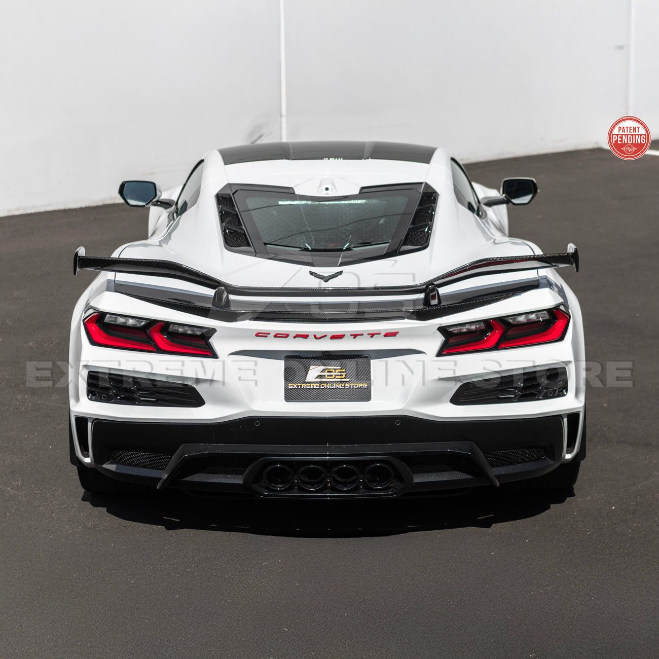 Z06 Conversion Corvette C8 All Model DRY CARBON FIBER Rear High Wing