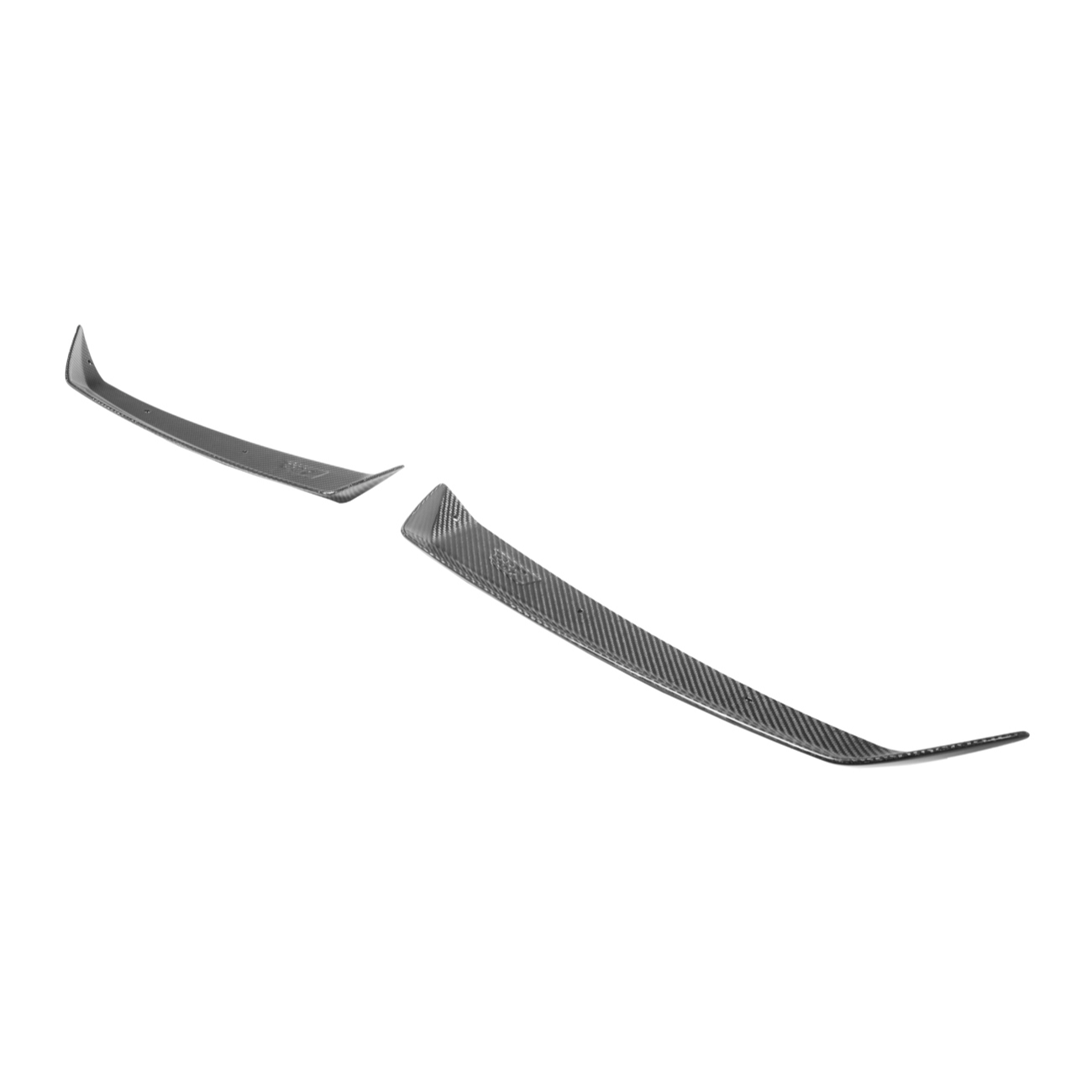 Corvette C8 Z06 DRY CARBON FIBER Wicker-bill Extension Winglets