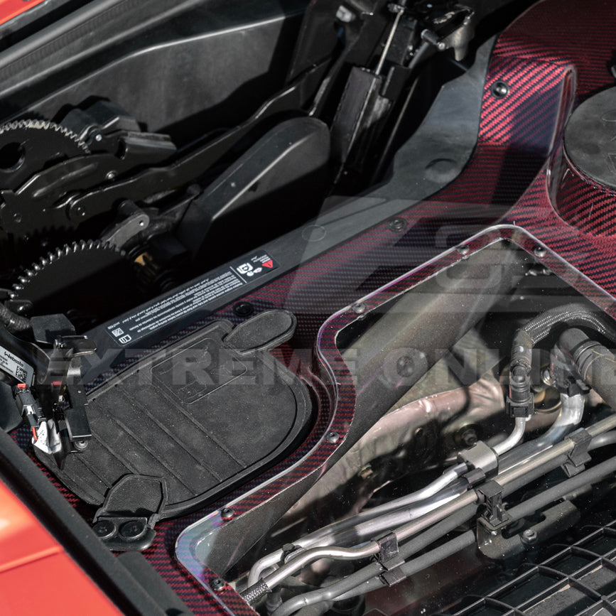 Corvette C8 HTC DRY Carbon Fiber Engine Bay Panel Cover
