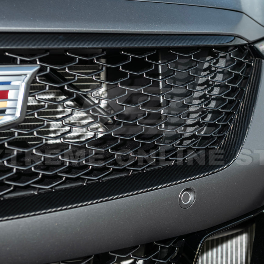 2025-Up Cadillac CT5-V Blackwing DRY CARBON FIBER Front Upper & Lower Grille Trim