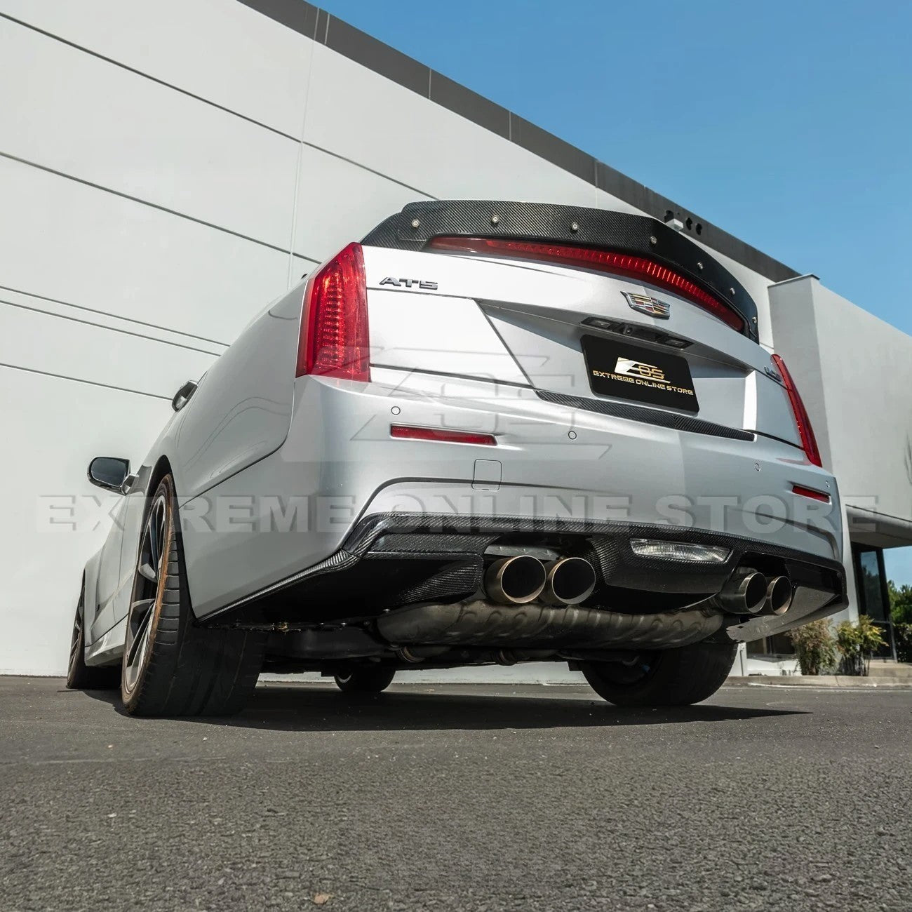 2016-19 Cadillac ATS-V Factory Style Rear Bumper Diffuser Lip