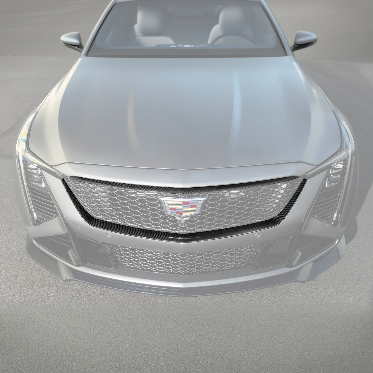 2025-Up Cadillac CT5-V Blackwing DRY CARBON FIBER Front Upper & Lower Grille Trim