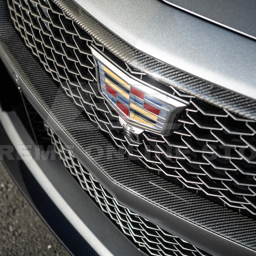 2025-Up Cadillac CT5-V Blackwing DRY CARBON FIBER Front Upper & Lower Grille Trim
