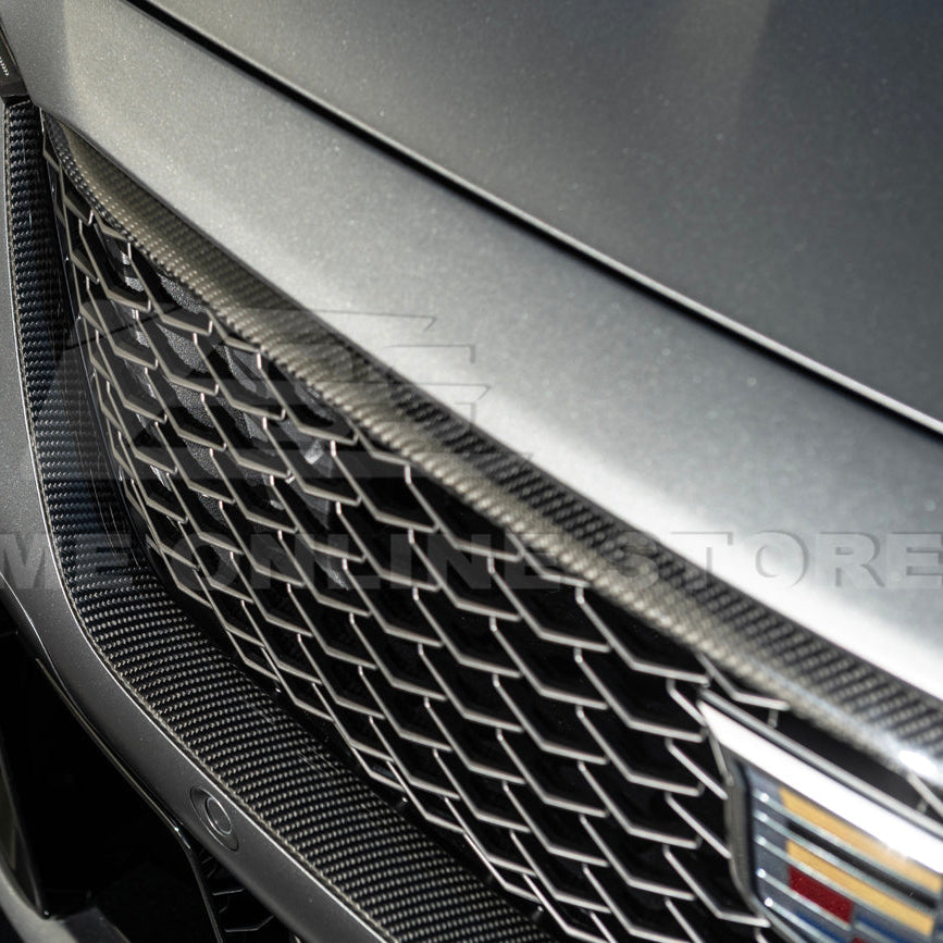 2025-Up Cadillac CT5-V Blackwing DRY CARBON FIBER Front Upper & Lower Grille Trim