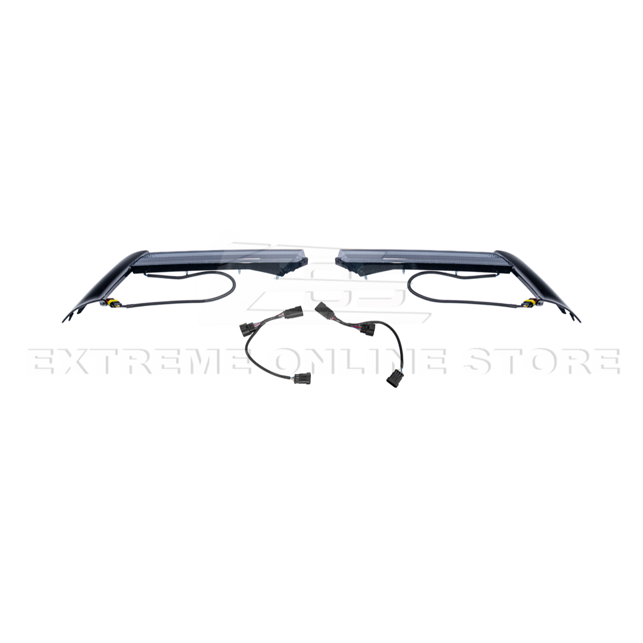 2020-Up Corvette C8 DRY CARBON FIBER Sequential LED DRL Light Bar Bezel Insert