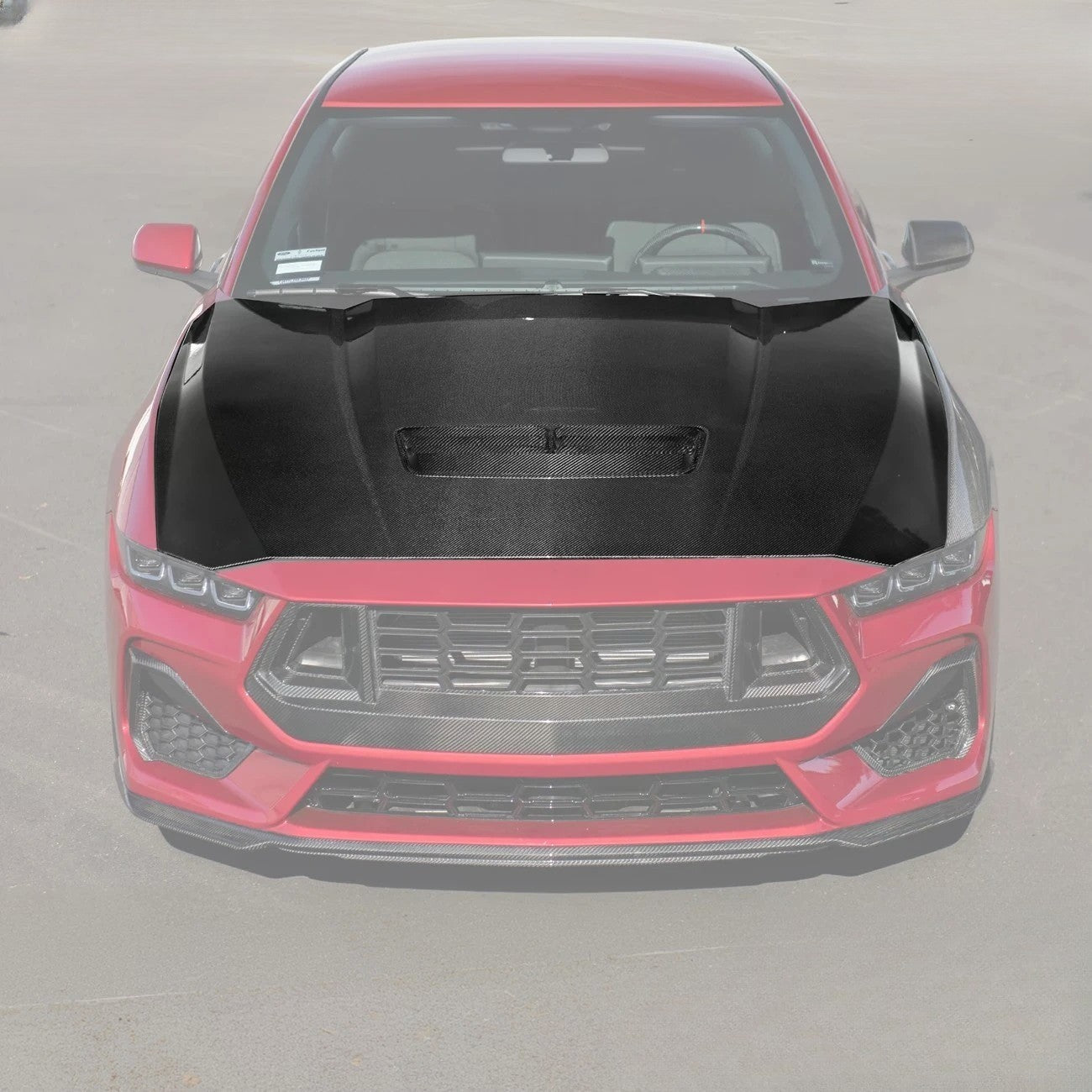 2024+ Ford Mustang Front Bumper Hood Vented Cover