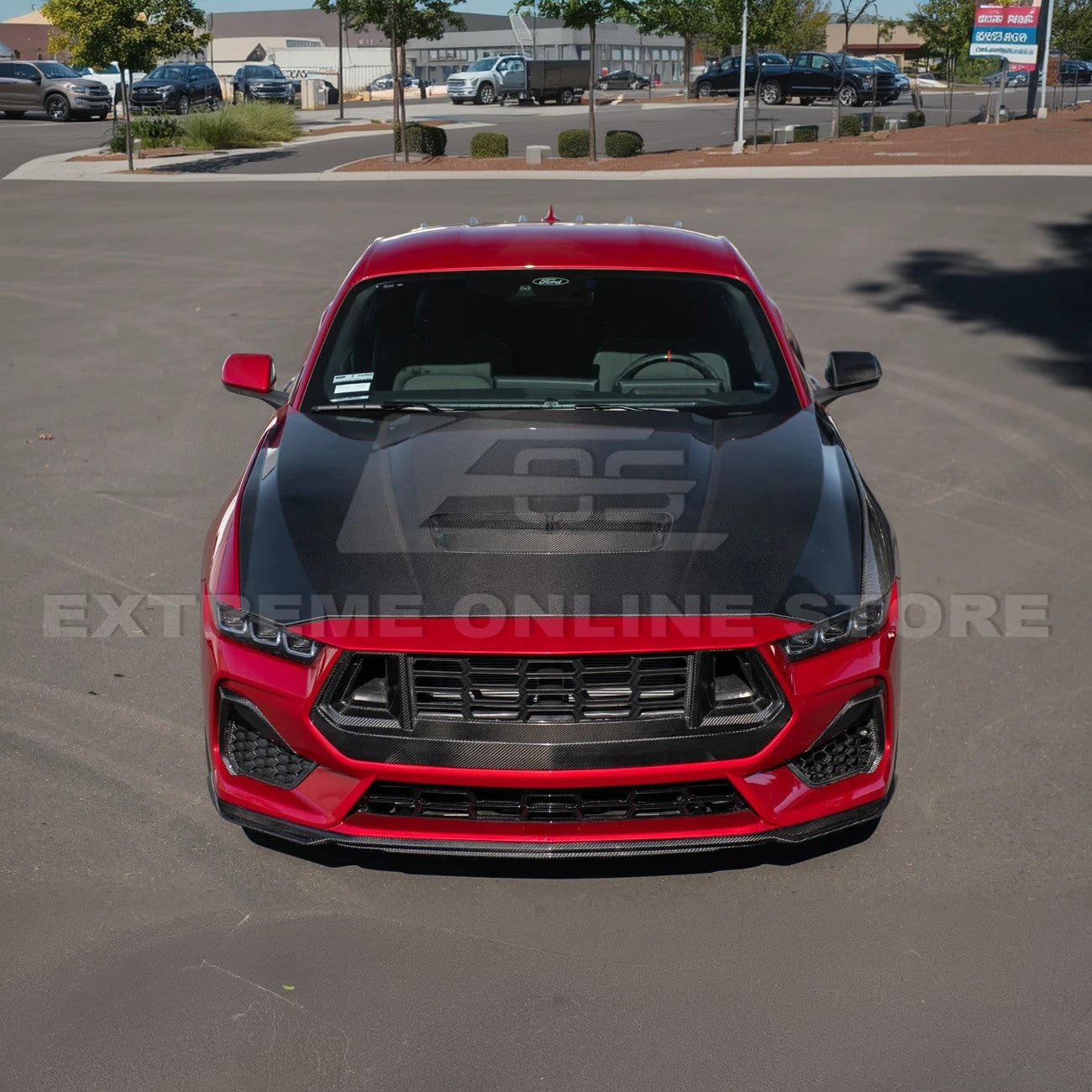 2024+ Ford Mustang Front Bumper Hood Vented Cover