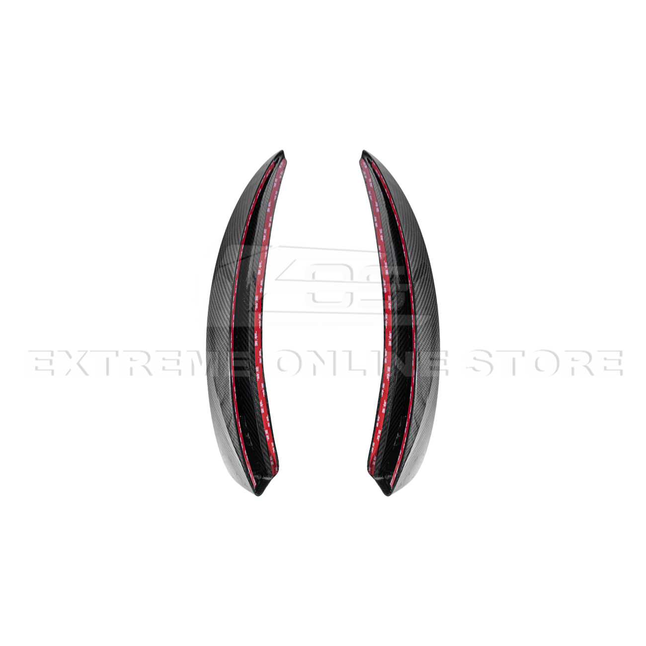 2005-13 Corvette C6 Z06 ZR1 Extended DRY CARBON FIBER Front Splash Guard Mud Flaps