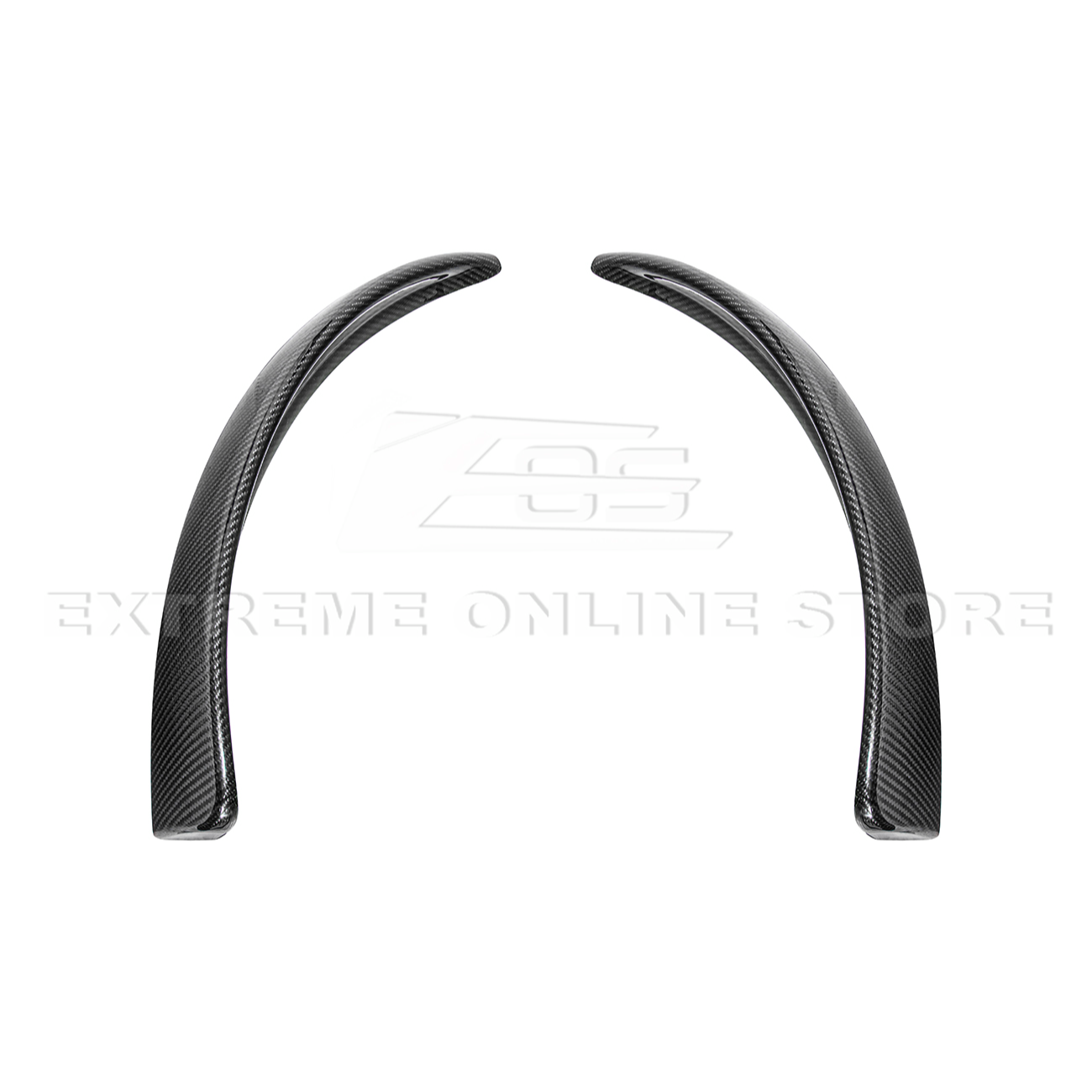 2005-13 Corvette C6 Z06 ZR1 Extended DRY CARBON FIBER Front Splash Guard Mud Flaps
