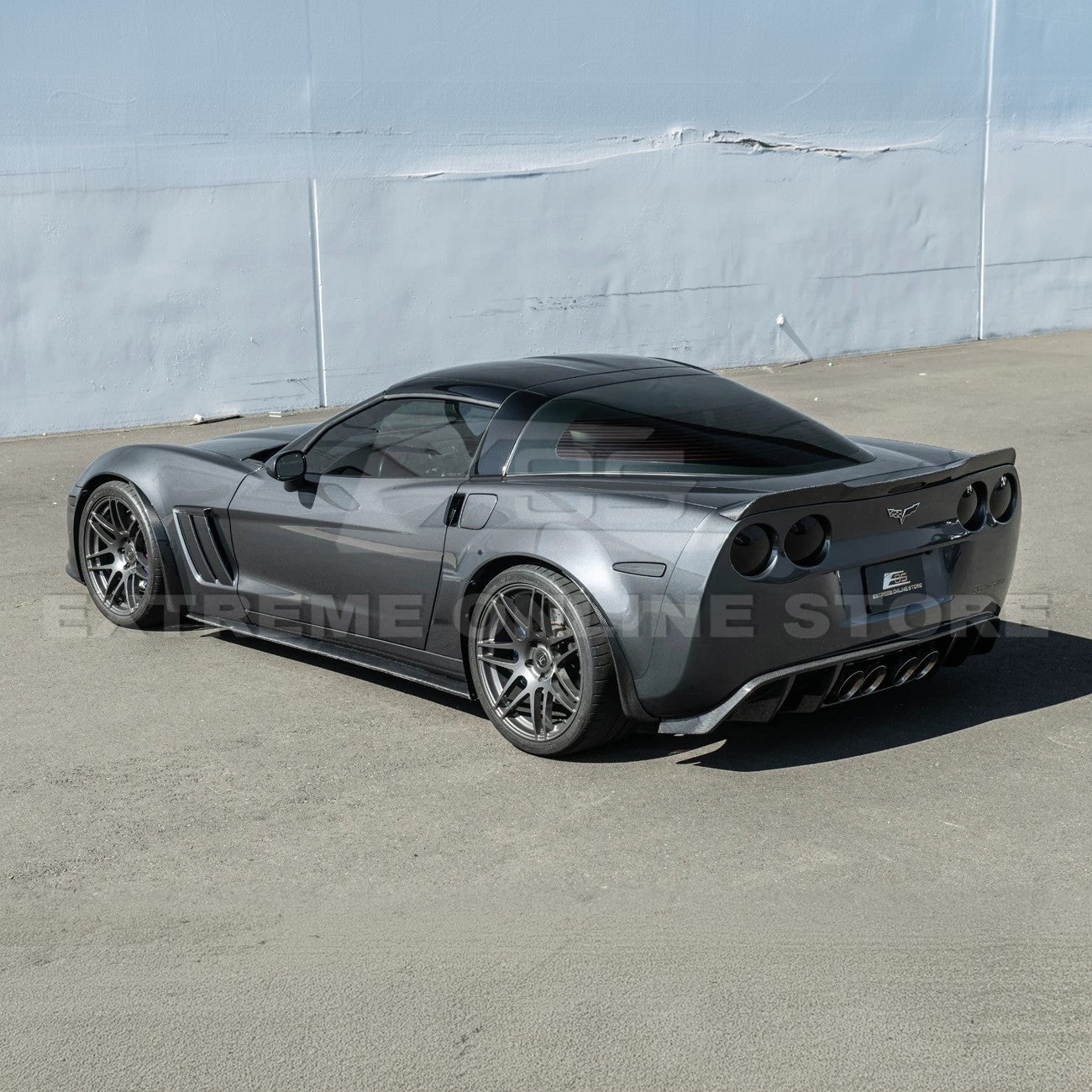 2005-13 Corvette C6 Z06 ZR1 DRY CARBON FIBER Splash Guard Mud Flaps
