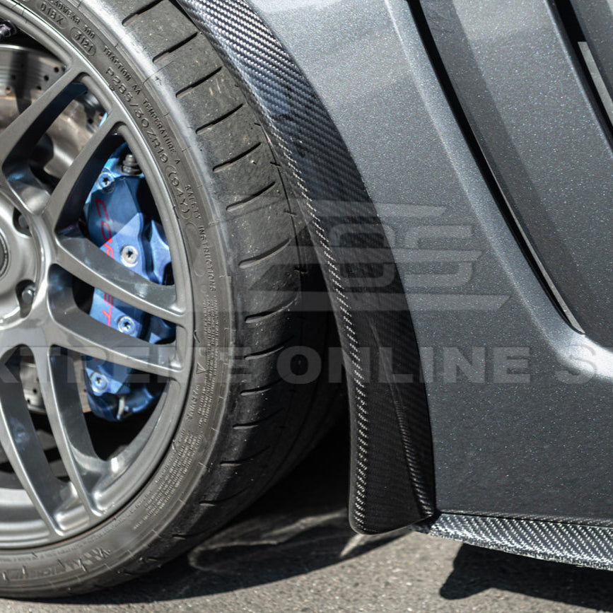 2005-13 Corvette C6 Z06 ZR1 DRY CARBON FIBER Splash Guard Mud Flaps