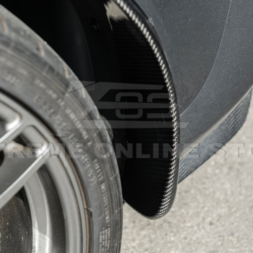 2005-13 Corvette C6 Z06 ZR1 DRY CARBON FIBER Splash Guard Mud Flaps