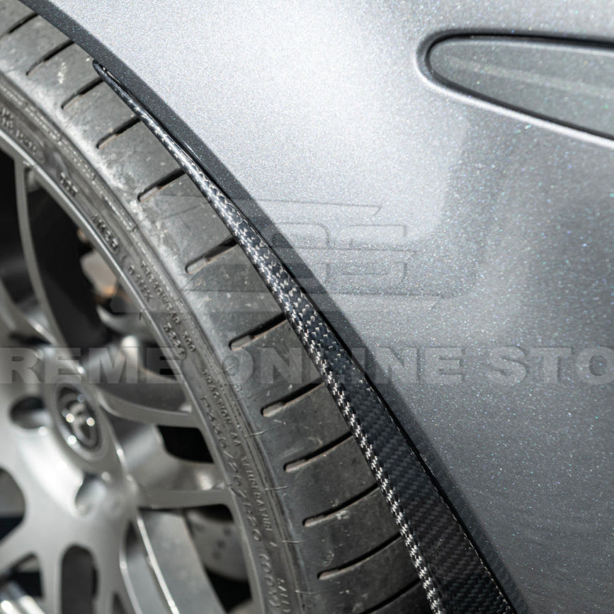 2005-13 Corvette C6 Z06 ZR1 DRY CARBON FIBER Splash Guard Mud Flaps