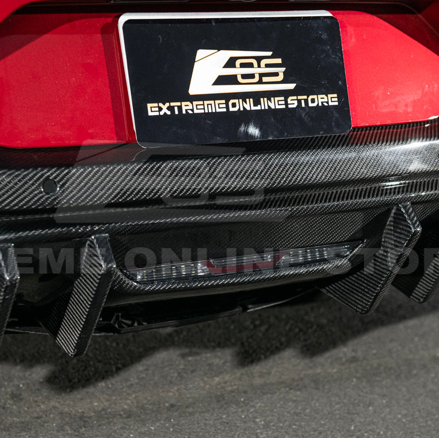 2024-Up Ford Mustang Performance V2 Carbon Fiber Rear Bumper Dual Tip Diffuser