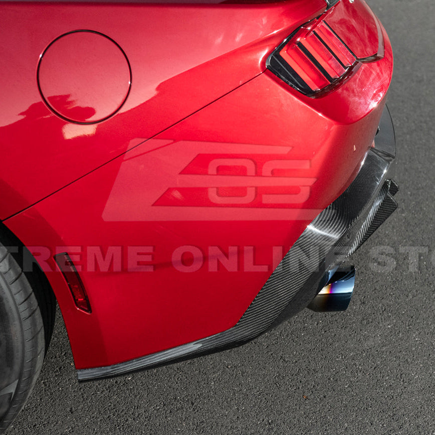 2024-Up Ford Mustang Performance V2 Carbon Fiber Rear Bumper Dual Tip Diffuser