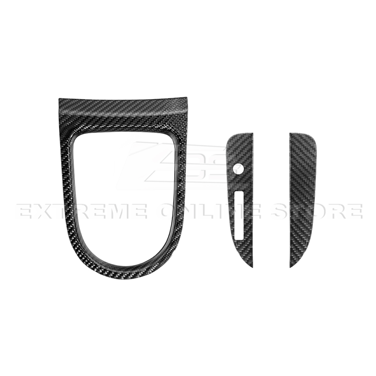 2015-23 Ford Mustang DRY CARBON FIBER Center Gear Shift Panel Trim Cover