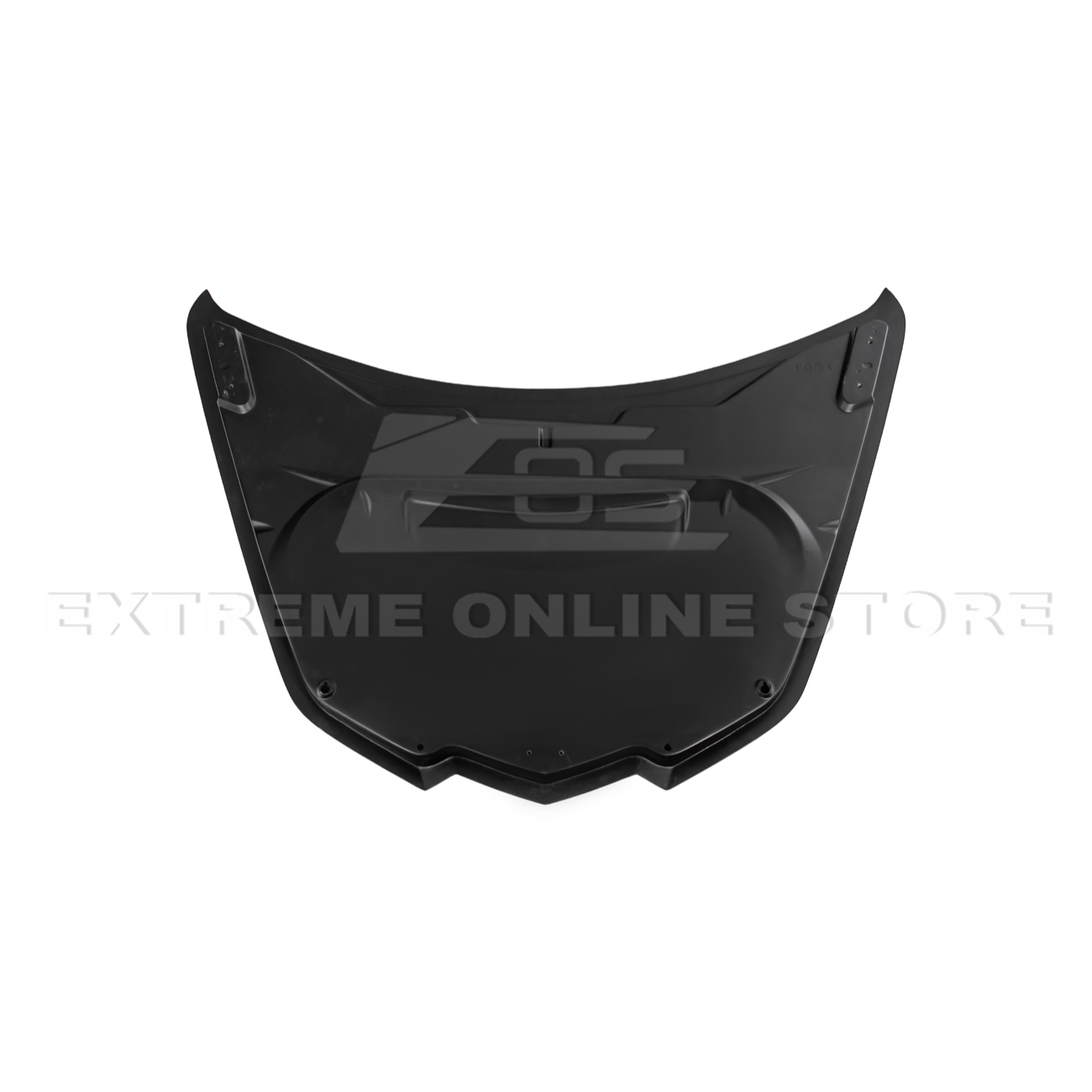 Corvette C8 ZR1 MATTE BLACK Front Bumper Vented Extractor Hood