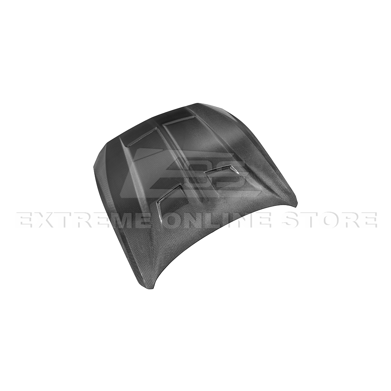 2024-Up Ford Mustang Super Snake Style CARBON FIBER Front Bumper Hood Vented Cover