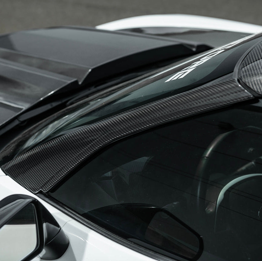 Corvette C7 Carbon Fiber A-Pillar Panel Side Molding Trim Cover Set