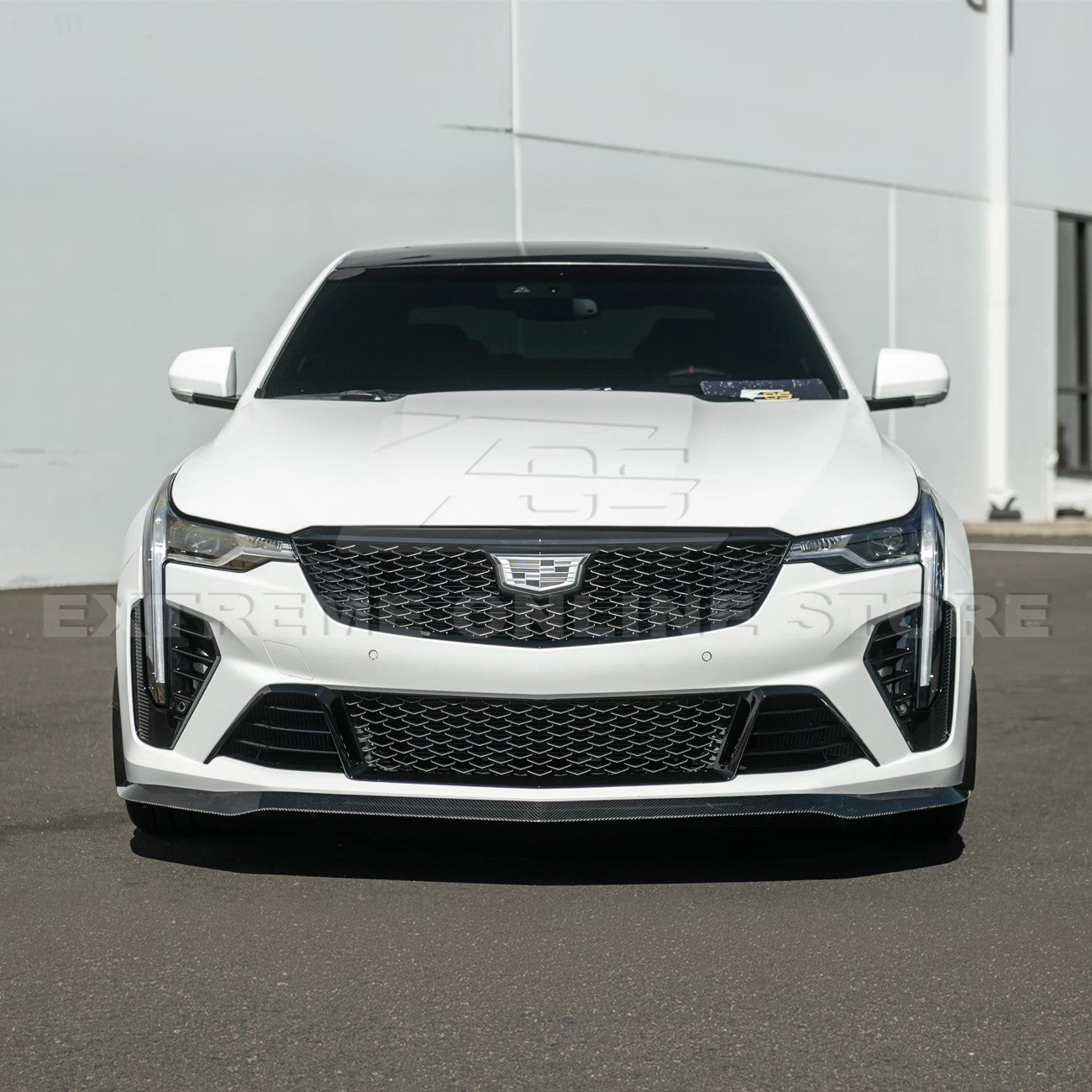 2020-Up Cadillac CT4-V Blackwing CARBON FIBER Front Splitter Side Wheel Arch