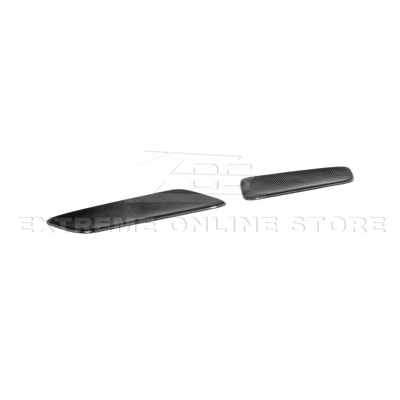 2015-23 Ford Mustang DRY CARBON FIBER Rear Seat Decorative Board Cover