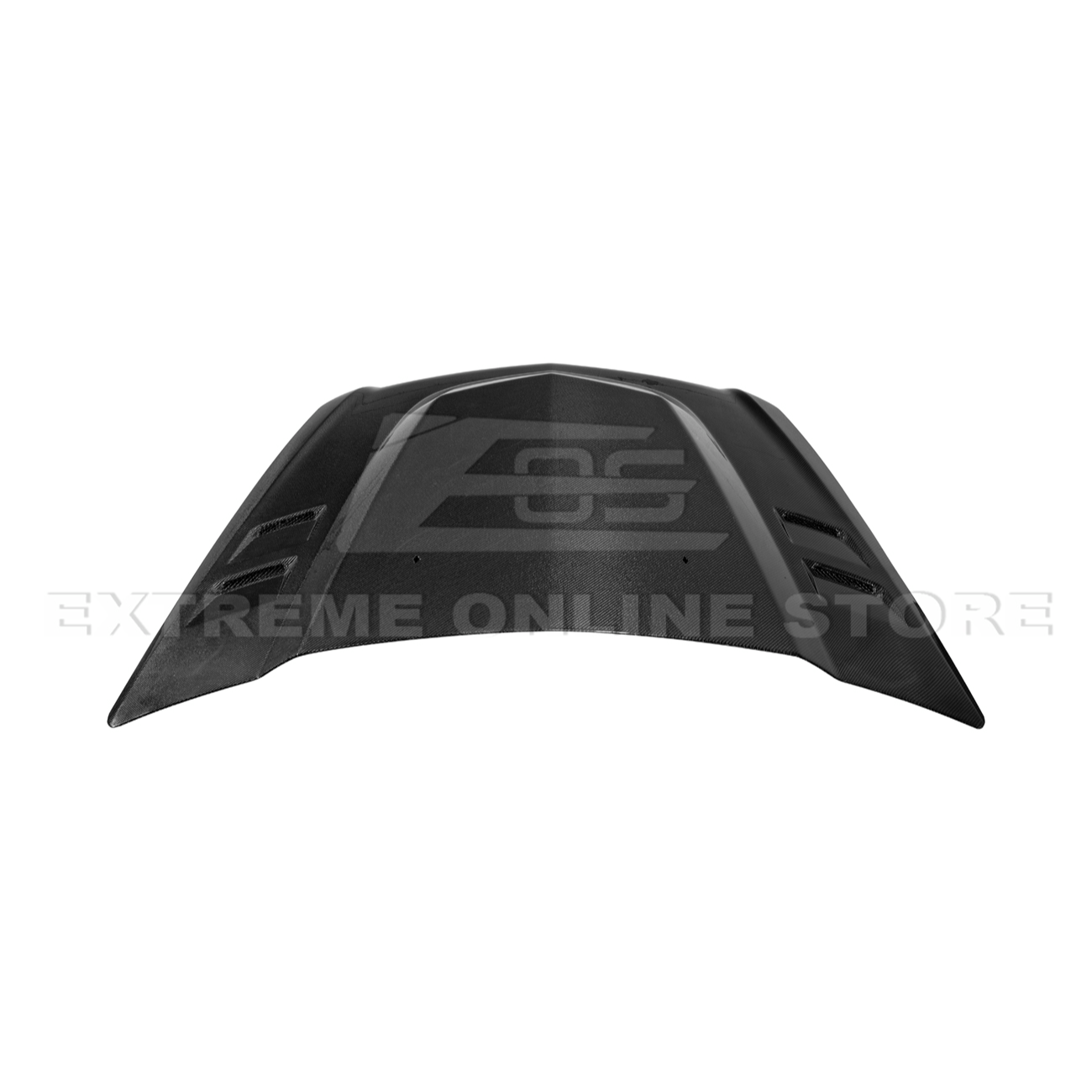 2009-15 Cadillac CTS-V Double Sided CARBON FIBER  Middle Vented Front Bumper Hood