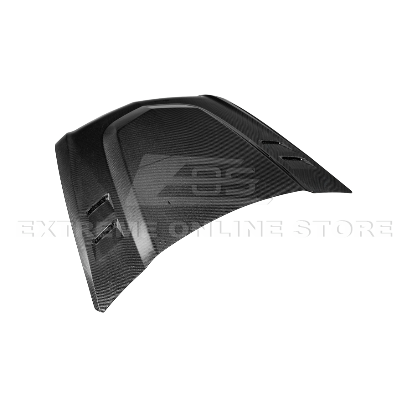 2009-15 Cadillac CTS-V Double Sided CARBON FIBER  Middle Vented Front Bumper Hood