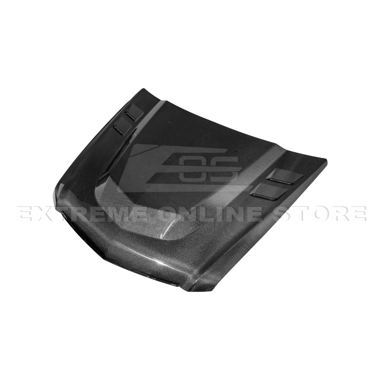 2009-15 Cadillac CTS-V Double Sided CARBON FIBER  Middle Vented Front Bumper Hood