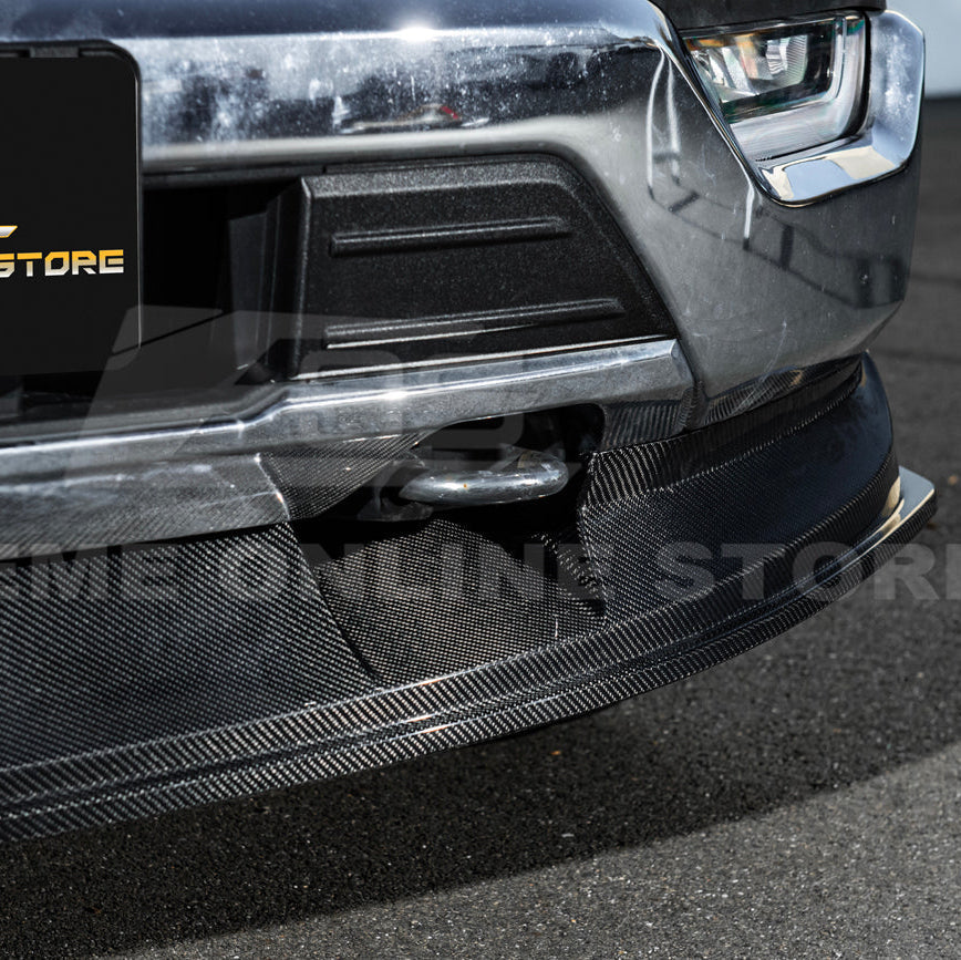 2021-Up Ford F-150 EOS Performance CARBON FIBER 2Pcs Front Bumper Lip Splitter
