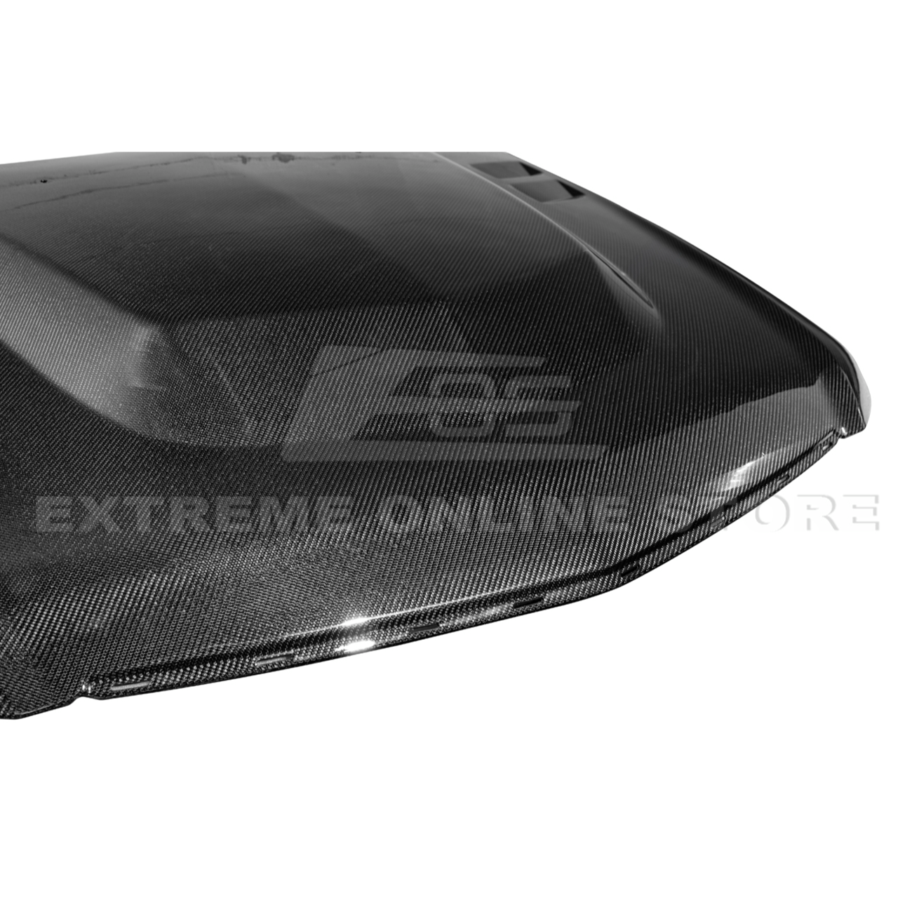 2009-15 Cadillac CTS-V Double Sided CARBON FIBER  Middle Vented Front Bumper Hood