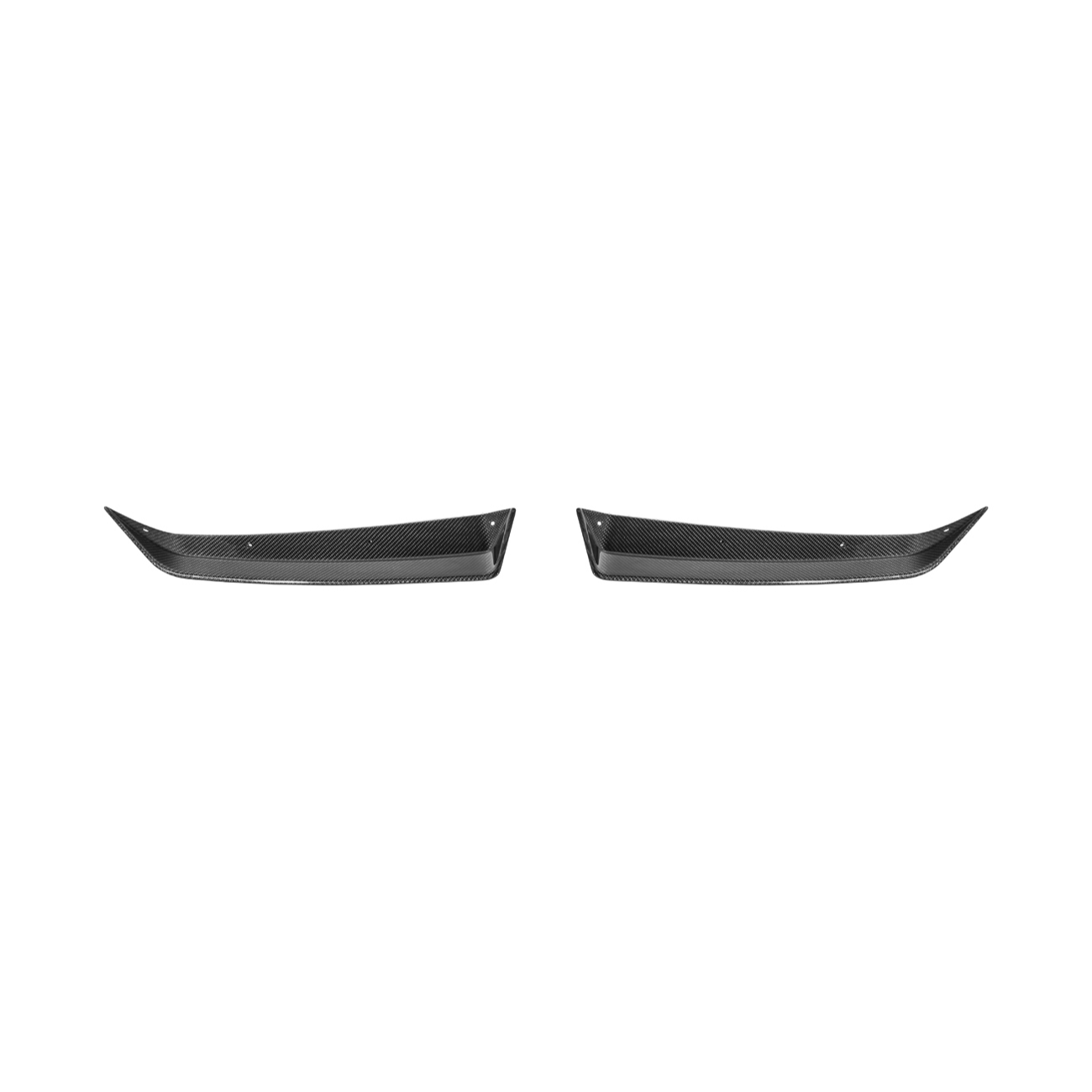 Corvette C8 Z06 DRY CARBON FIBER 1.5" Extended Rear Wing Wickerbill Winglets