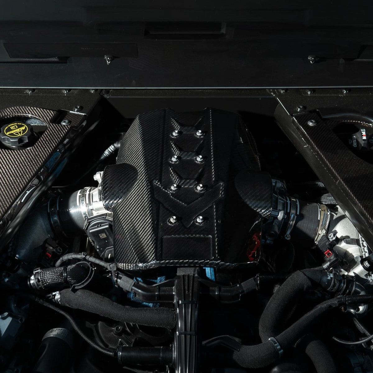 2025-Present Corvette C8 ZR1 | Dry Carbon Fiber Rear Engine Cover (One-Piece)