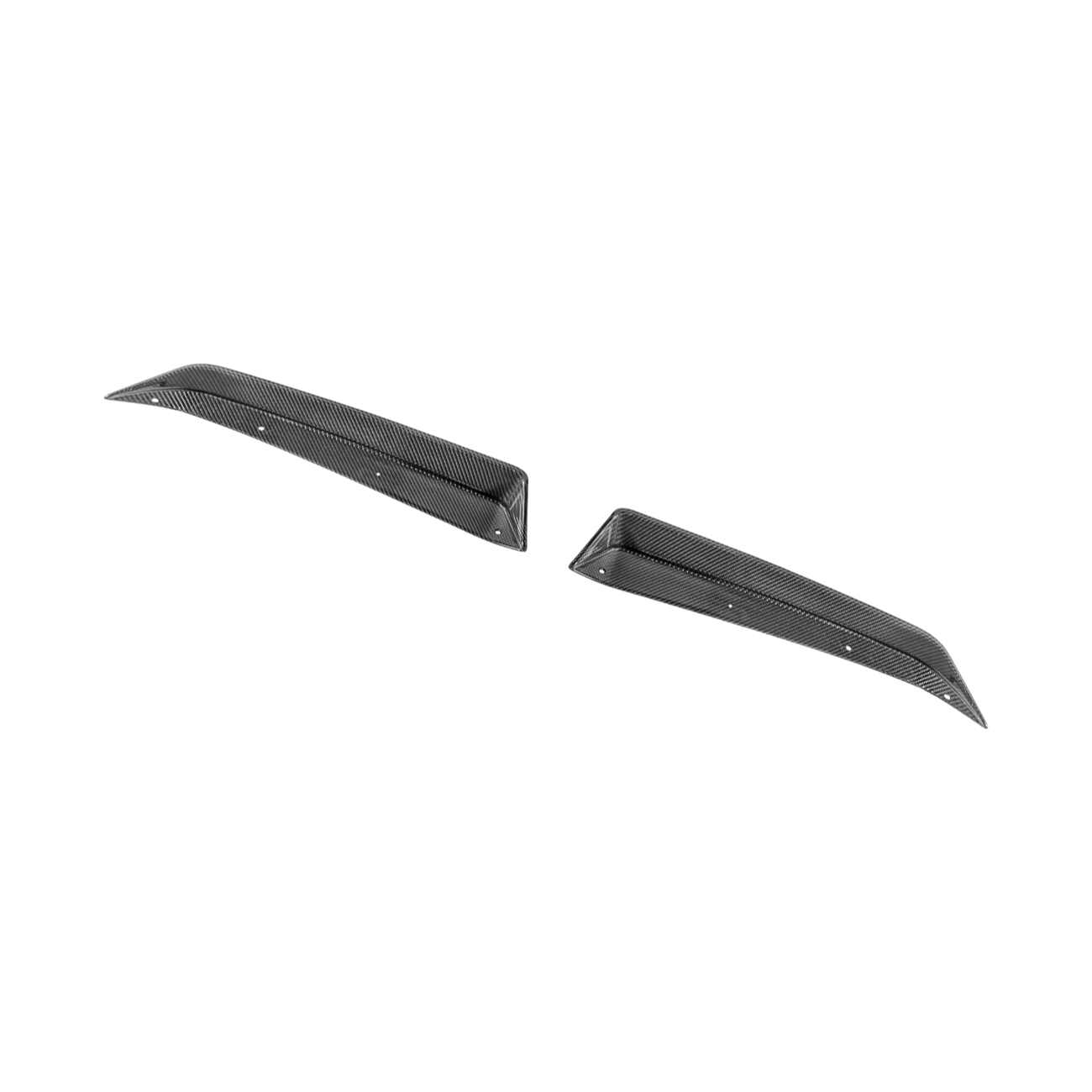 Corvette C8 Z06 DRY CARBON FIBER 1.5" Extended Rear Wing Wickerbill Winglets