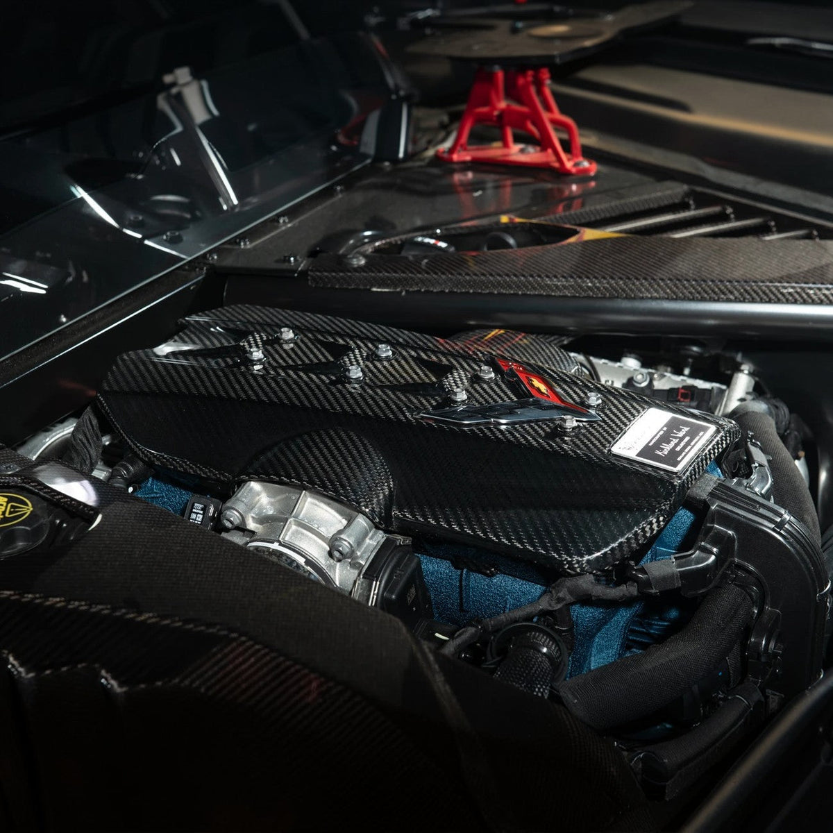 2025-Present Corvette C8 ZR1 | Dry Carbon Fiber Rear Engine Cover (One-Piece)