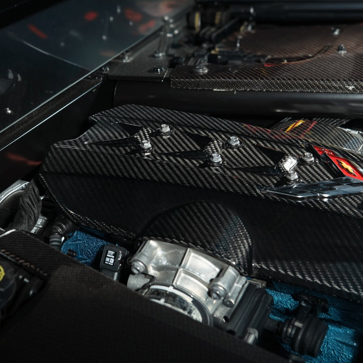 2025-Present Corvette C8 ZR1 | Dry Carbon Fiber Rear Engine Cover (One-Piece)