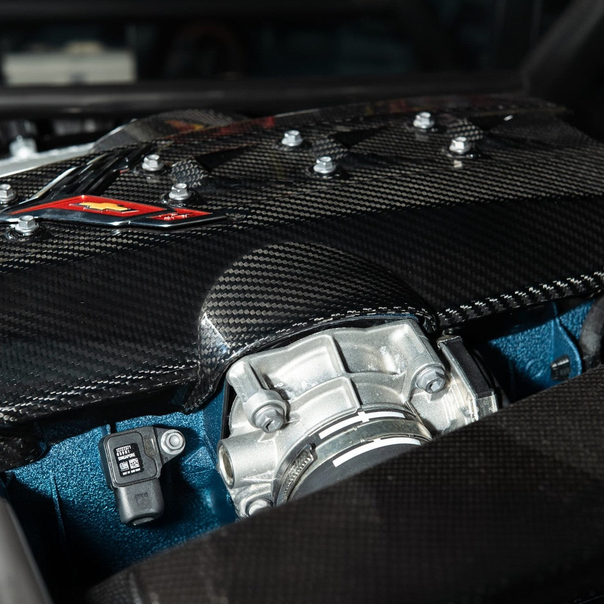 2025-Present Corvette C8 ZR1 | Dry Carbon Fiber Rear Engine Cover (One-Piece)