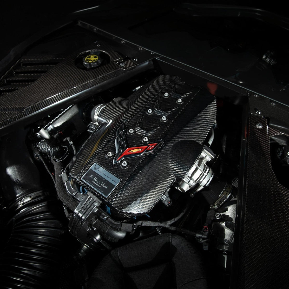 2025-Present Corvette C8 ZR1 | Dry Carbon Fiber Rear Engine Cover (One-Piece)