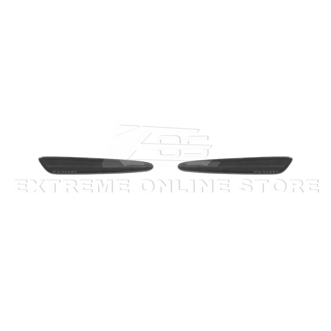Corvette C6 Front & Rear Amber Light LED Side Markers Pair